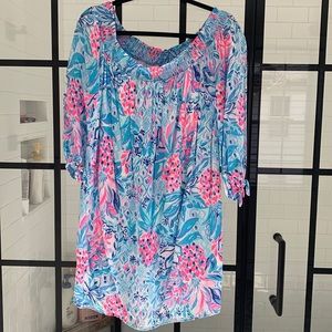 Lilly Pulitzer off the shoulder dress